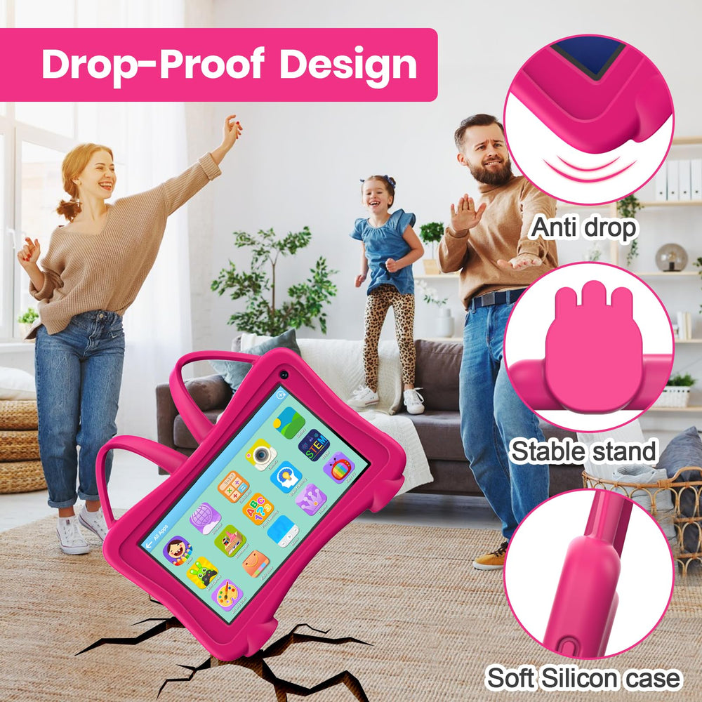Trayoo Kids Tablet 7 Rose parental control UI makes safe screen time easy