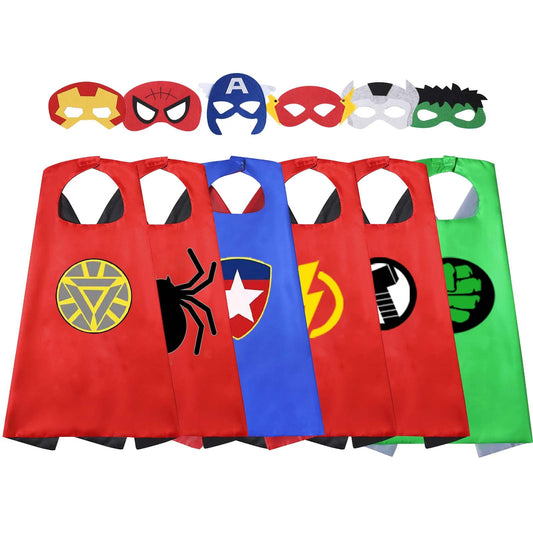 Treasure Store superhero capes pack encourages imaginative play and pretend adventures.