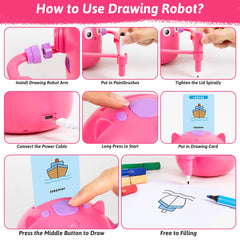 TREEFIA drawing robot on a desk supporting early writing and drawing