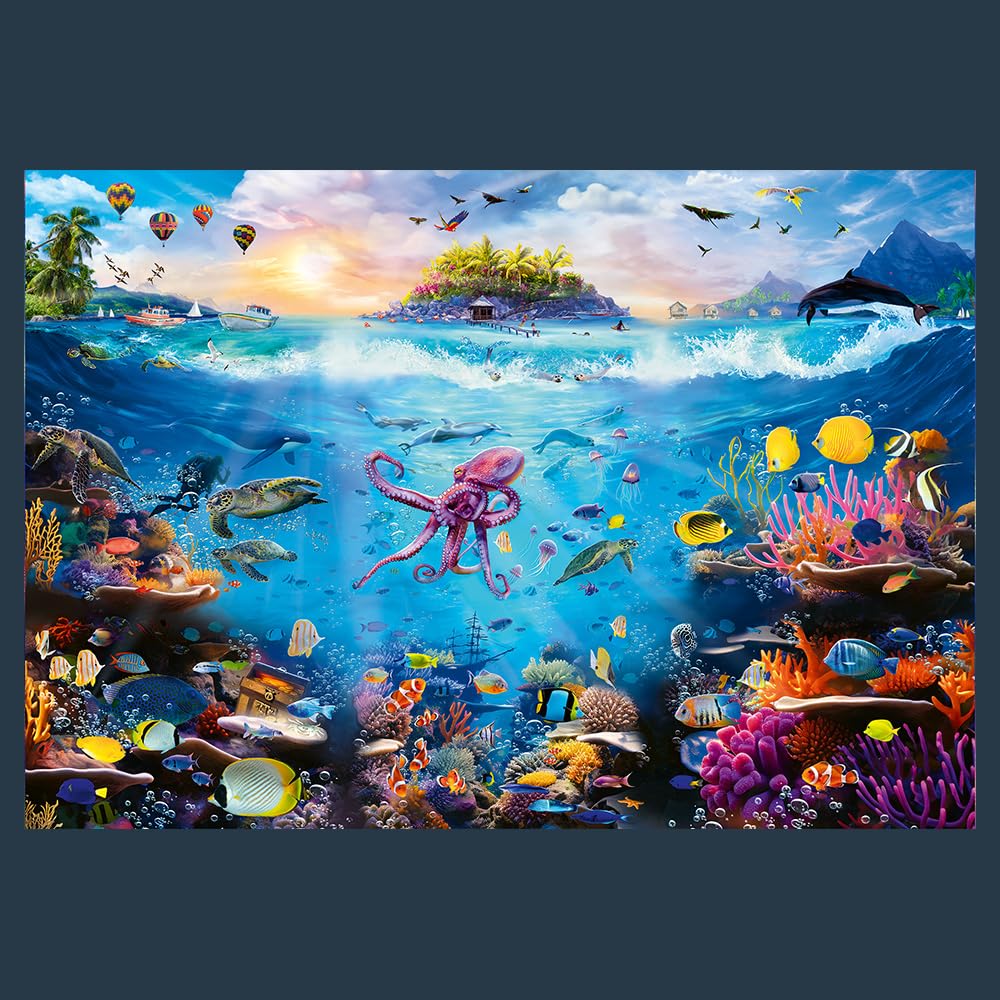 Trefl Dive into Underwater Paradise poster inside to guide and simplify assembly