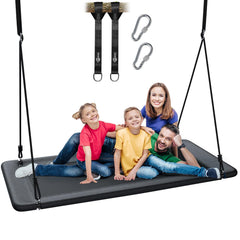 Trekassy 60-inch platform swing seat offers roomy space for outdoor use and family play.