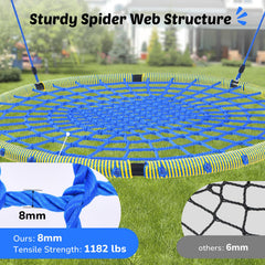Trekassy 60-inch saucer swing in use, family outdoor fun