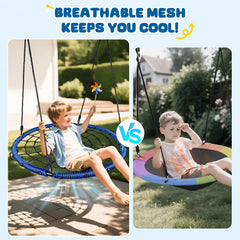 Trekassy 750lbs weight rating blue saucer, ideal for kids and adults.