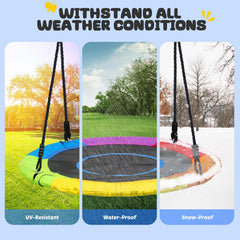 Trekassy adjustable ropes provide customizable swing height.