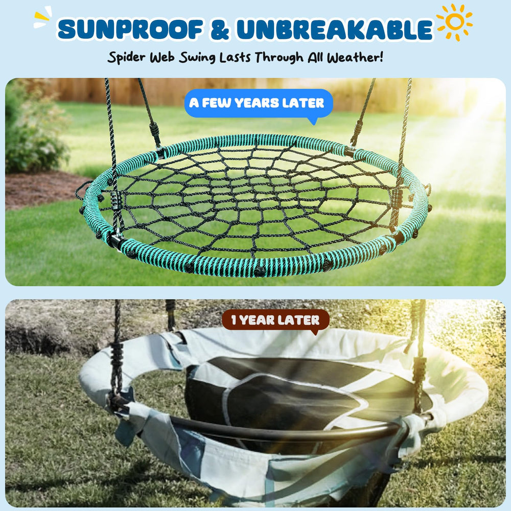 Trekassy braided rope and PE webbing offer sturdy comfort