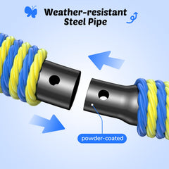 Trekassy heavy-duty steel frame supports up to 750 lbs safely