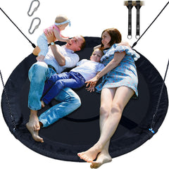 Trekassy 60-inch saucer swing frame in a sunny backyard
