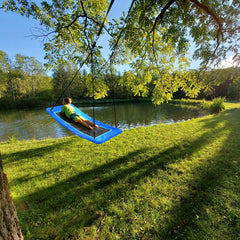 Trekassy Skycurve curved-seat design enabling secure, gentle cradle for kids