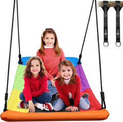 Trekassy Skycurve platform swing 60-inch for backyard fun and family play.