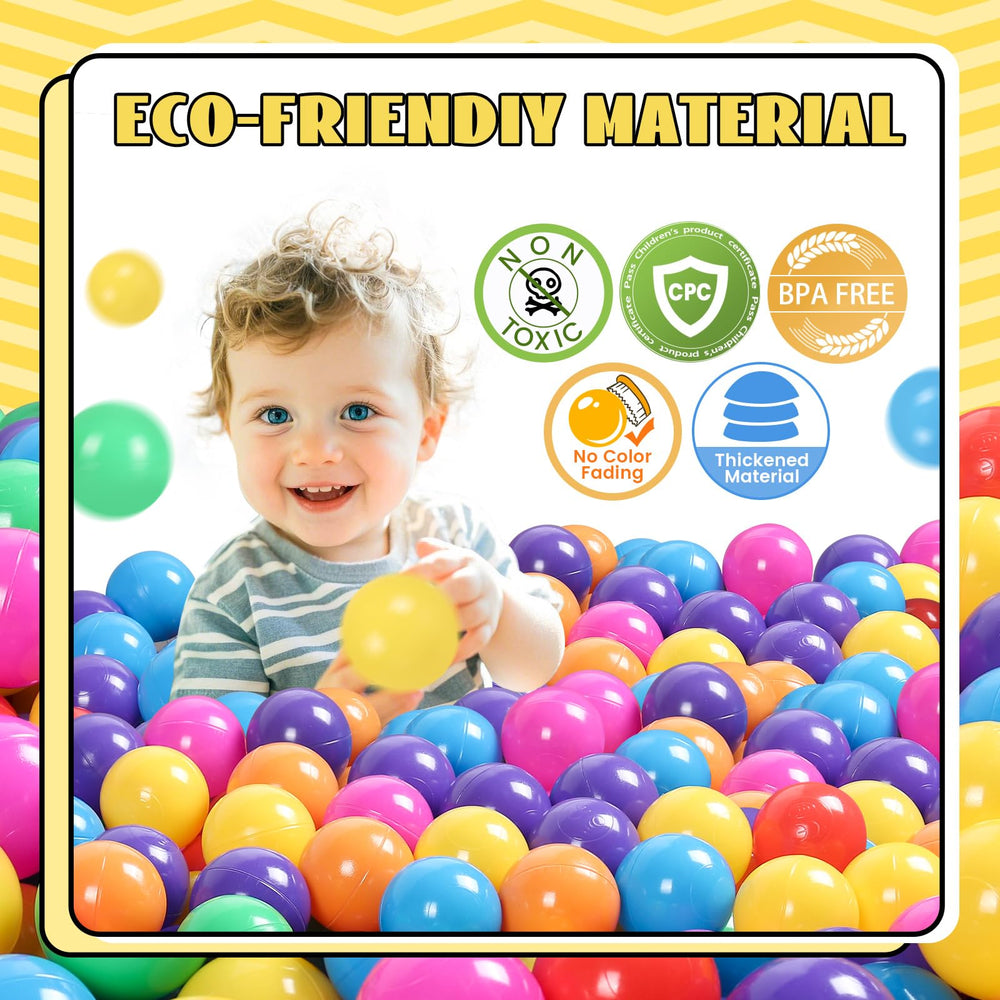 TRENDBOX colorful ocean colors ball pit balls for color recognition