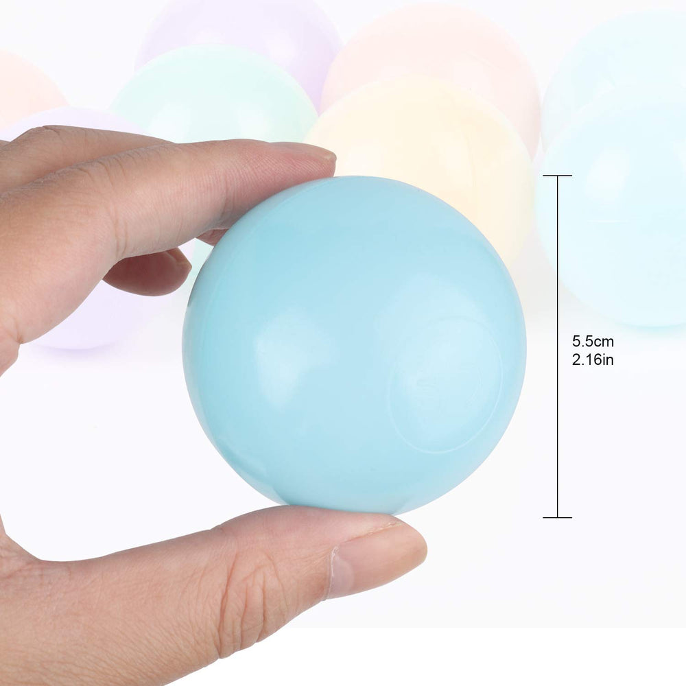 TRENDBOX baby ball pit filling with soft, easy-grip balls.