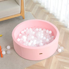 TrendBOX ball pit dimensions show 90 cm diameter and 30 cm height.