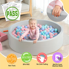 TrendBox ball pit close-up showing soft wall cushioning