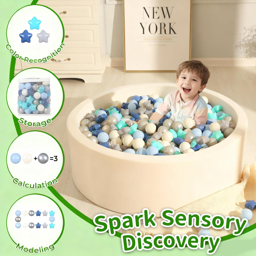 TRENDPLAY Colorful ball pit balls blue set for creative play