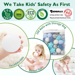 TRENDPLAY Durable star balls maintain shape after active play.