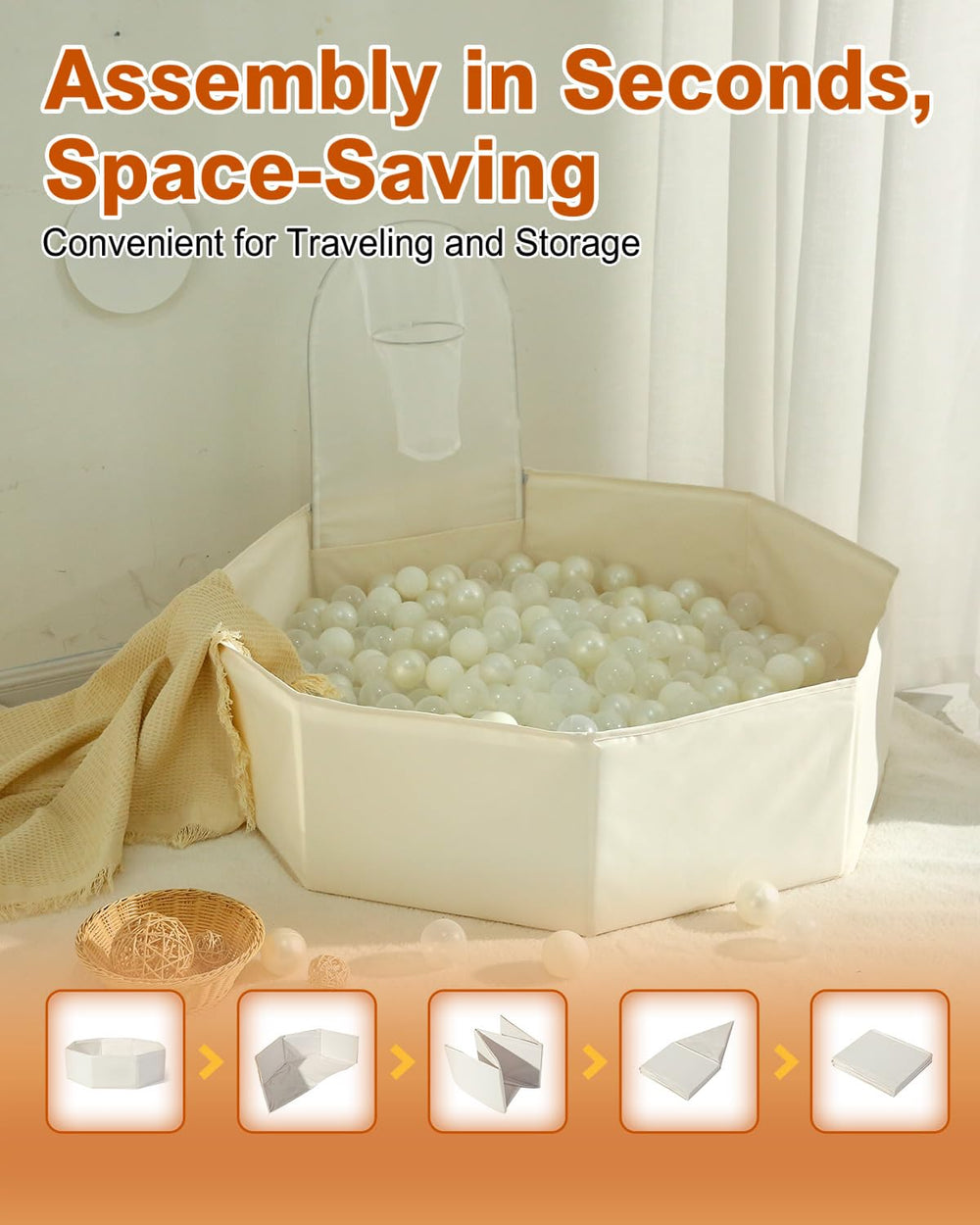 TRENDPLAY versatile indoor/outdoor toddler pool for girls and boys.
