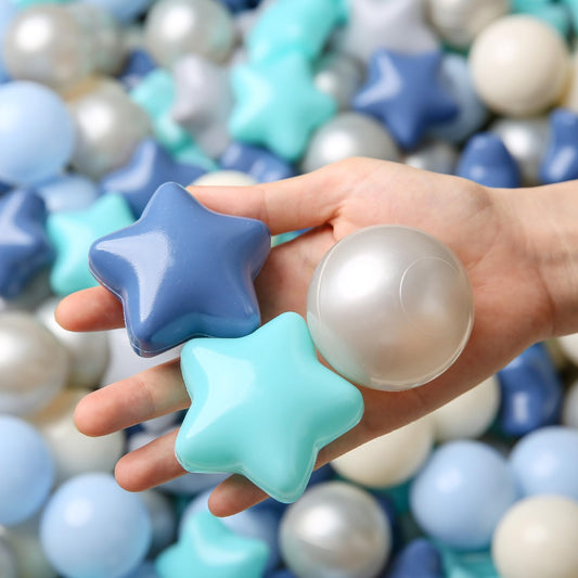TRENDPLAY Star ball pit balls set of 100 for engaging toddler play.