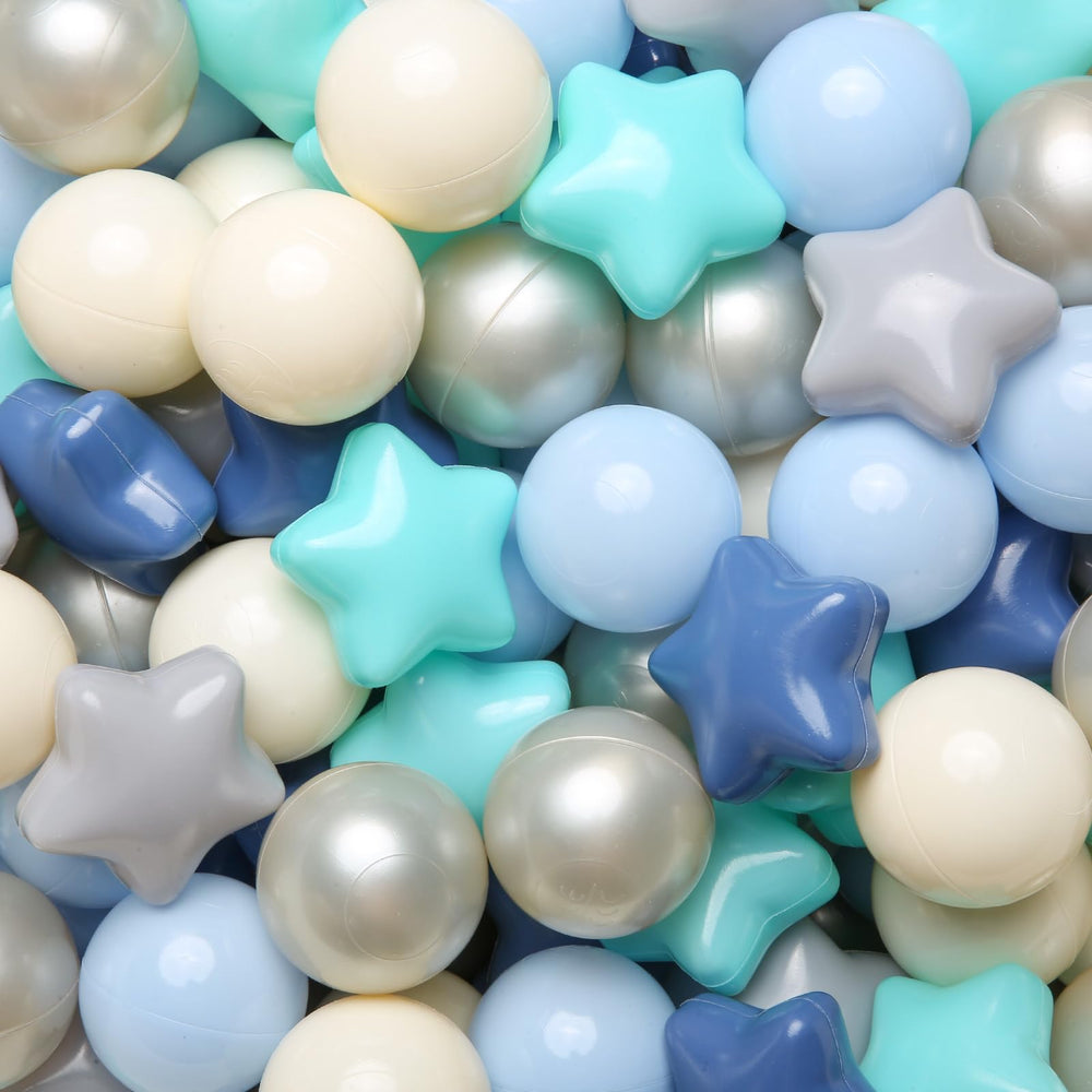 TRENDPLAY Star ball pit balls blue stars for engaging sensory play
