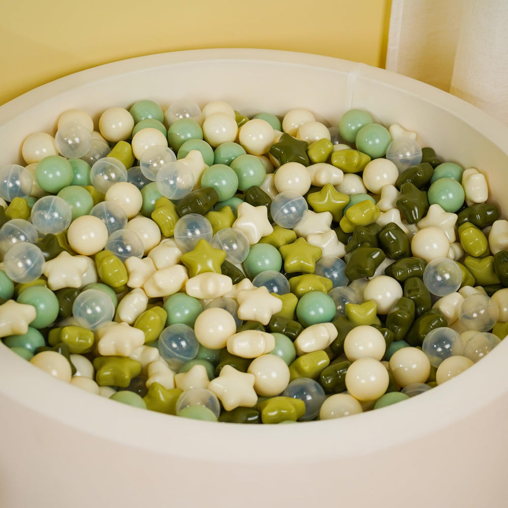 TrendPlay Star Ball Pit Balls Green provide safe grip and easy reach for toddlers
