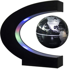 Trenzsary floating globe with LED lights adds modern desk ambiance