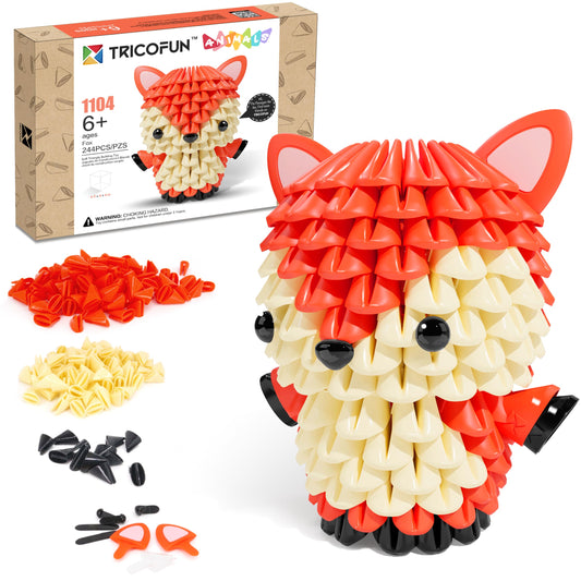 Tricofun Fox 3D soft blocks for safe, imaginative construction play.
