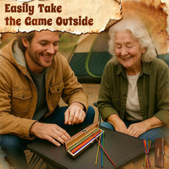 TriMagic Pick Up Sticks bright colors help players see targets and lift carefully