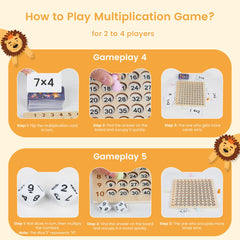 TRIOSEA multiplication cards colorful to boost engagement and memory