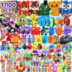 TRIRAXUS 1000-pcs party favors with colorful toys for kids' celebrations