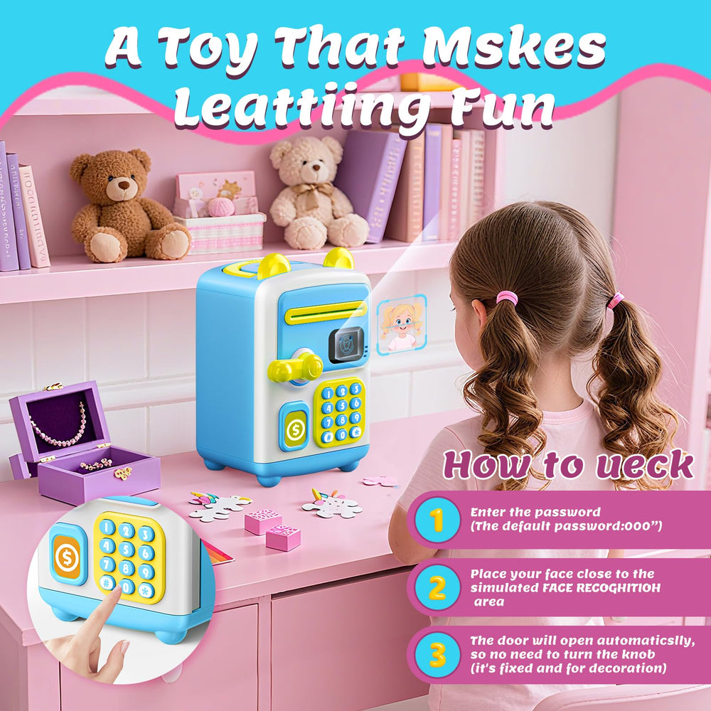 TROTK Piggy Bank indicator light flashes during secure access.