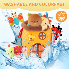 Trsieva Butterfly plush toy with varied textures for Discovery.