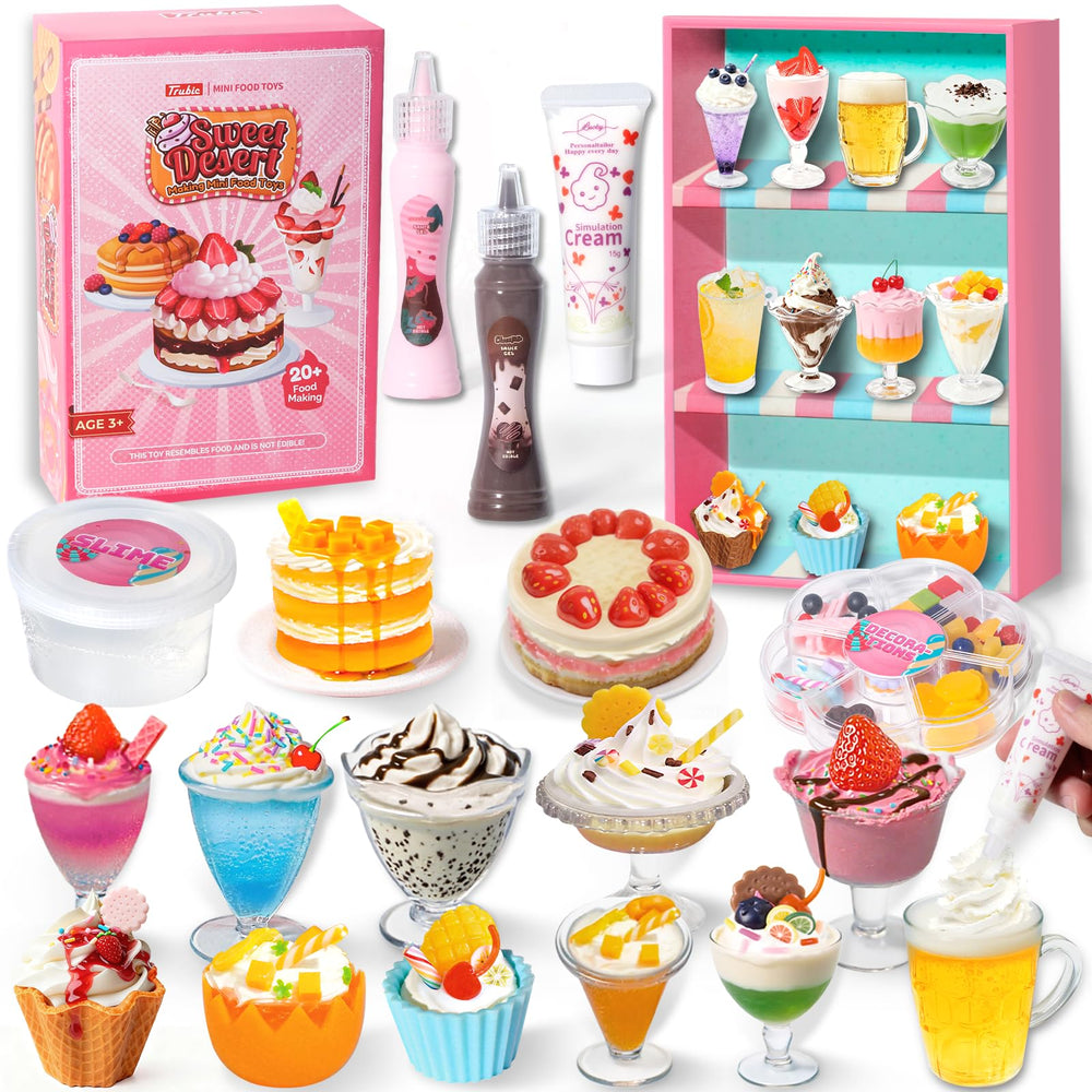 Trubic 18 Miniature Food Slime Kit cover with colorful desserts for imaginative play
