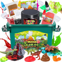 Trubic Dinosaur Slime Kit with crystal slime and colors for exciting STEM play.