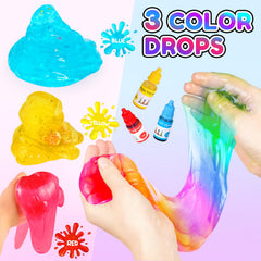 Trubic fake sprinkles and toppings add visual flair to slime tea sets.