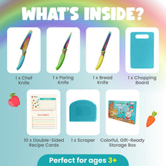 TruChef cutting board BPA-free for easy kid-friendly prep