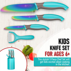 TruChef easy-grip handles reduce fatigue during kid-friendly prep tasks