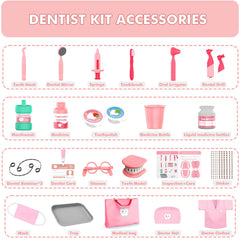 Trulloyoo Dentist Play Set toothbrush encourages brushing practice and hygiene habits