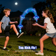 TrysGame Flying Ball hover, spin, and 3D flip highlight key tricks for party fun.