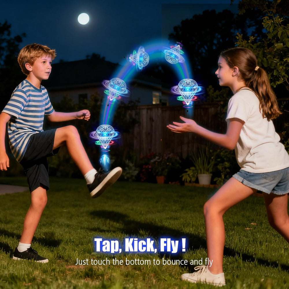 TrysGame Magical Flying Ball bounce tricks demonstrate midair flips and bouncing fun.