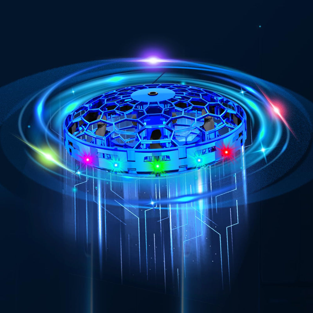 TrysGame Mini Drone Blue Hand Toss enables easy starting with a simple flick