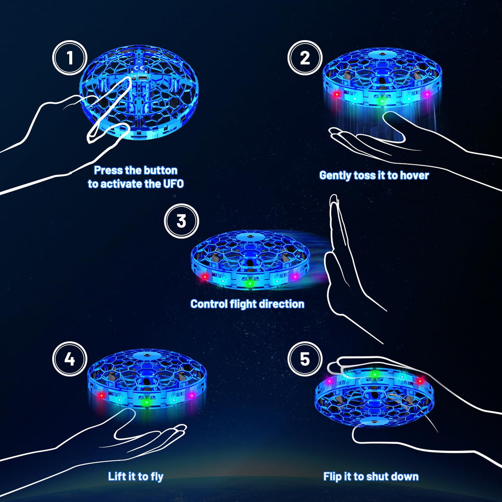 TrysGame Mini Drone Blue USB Charging for quick power up