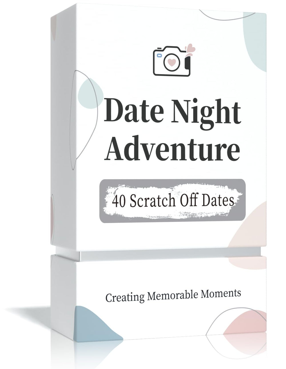 Tryuunion 40-date-ideas card front highlights mystery-date concept for couples