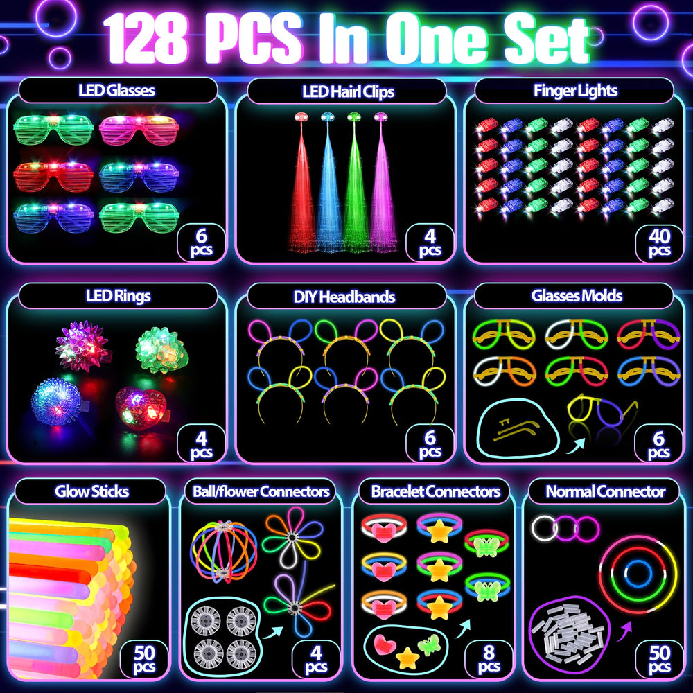 TSDATOWR ball and flower connectors help assemble glow crafts and props