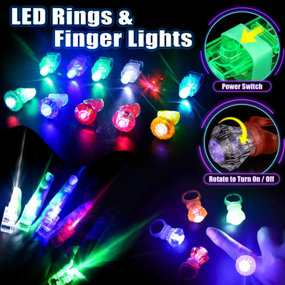 TSDATOWR DIY glow glasses kit for neon costume styling.