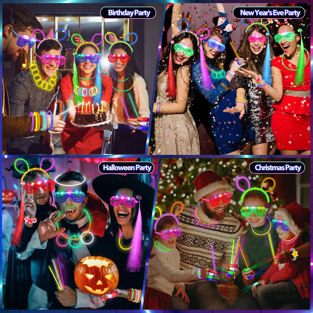 TSDATOWR glow glasses molds allow creative light-up eyewear crafting