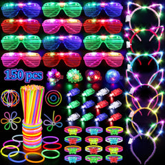 TSDATOWR glow glasses set for vibrant party vibes and easy light-up fun.
