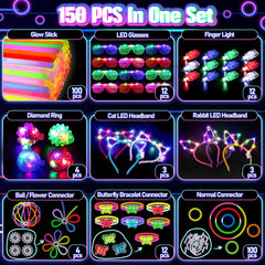 TSDATOWR glow headbands provide bright hands-free glow for dancing events.
