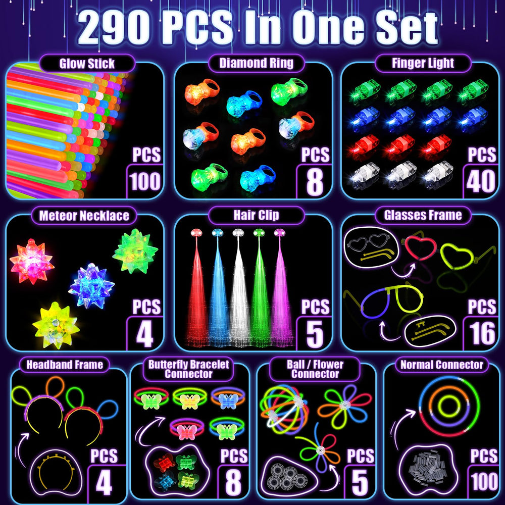 TSDATOWR LED finger lights set for easy handheld glow at celebrations.