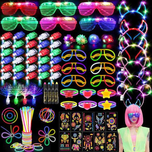 TSDATOWR LED glow glasses brighten party looks and photos