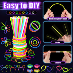 TSDATOWR light up rings in multiple colors for eye-catching party accents.