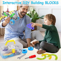 Tsomtto helicopter model adds dynamic building fun and fine motor practice.